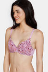 Zivame Robin's Song Padded Wired 3/4th Coverage T-Shirt Bra - Violet Tulip — thumbnail 3